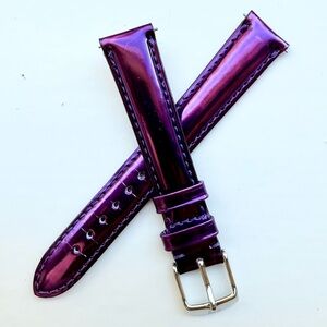 Michele Purple Patent Leather Watch Strap -16MM